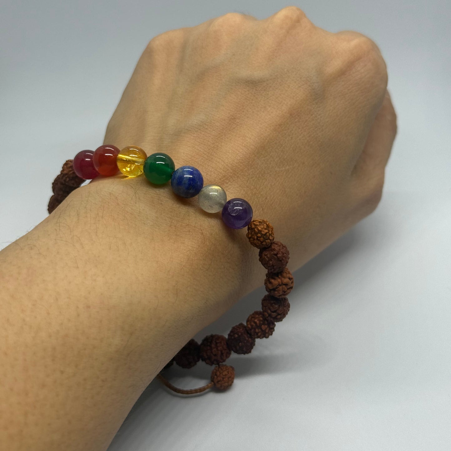 Energised Rudraksha Seven Chakra Bracelet