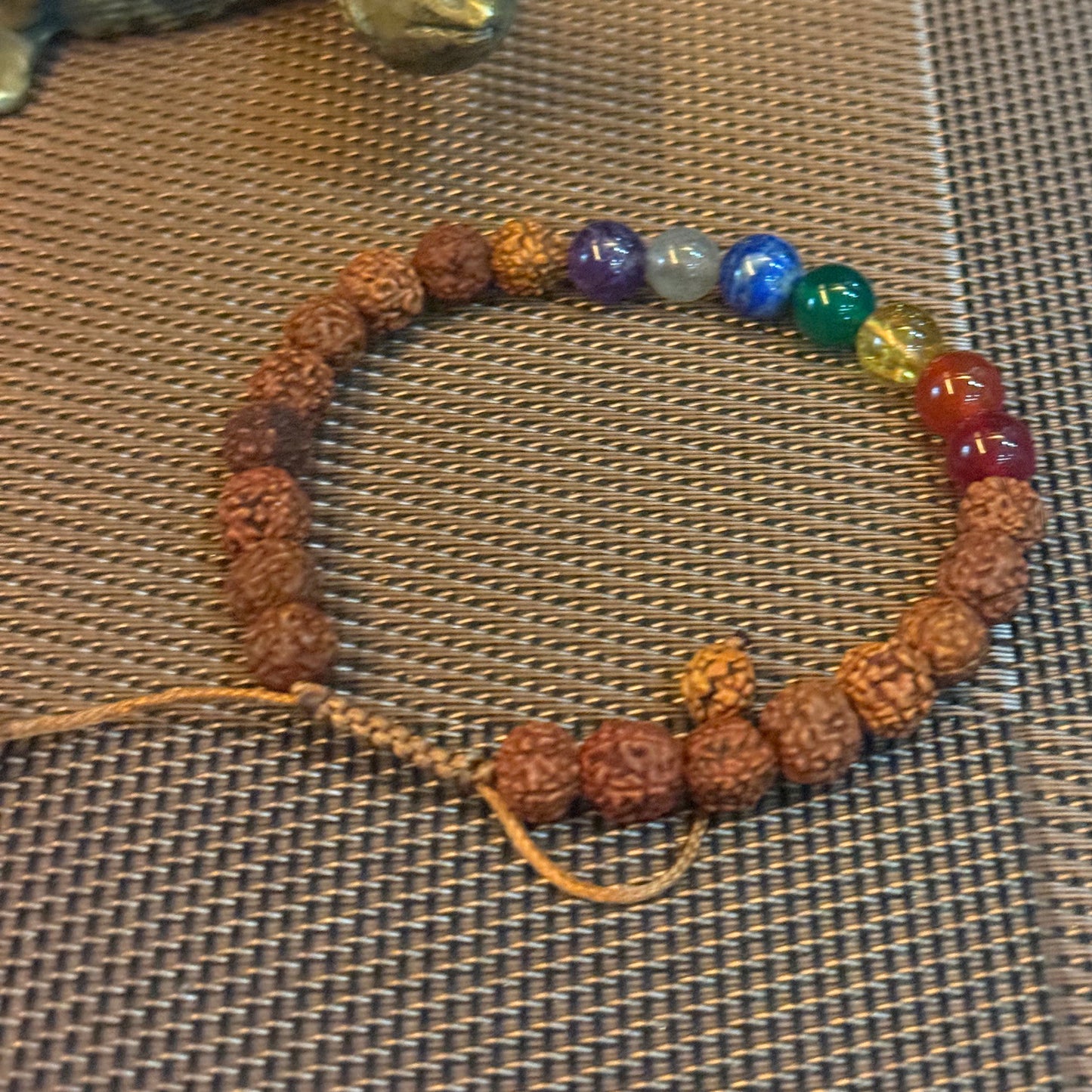 Energised Rudraksha Seven Chakra Bracelet