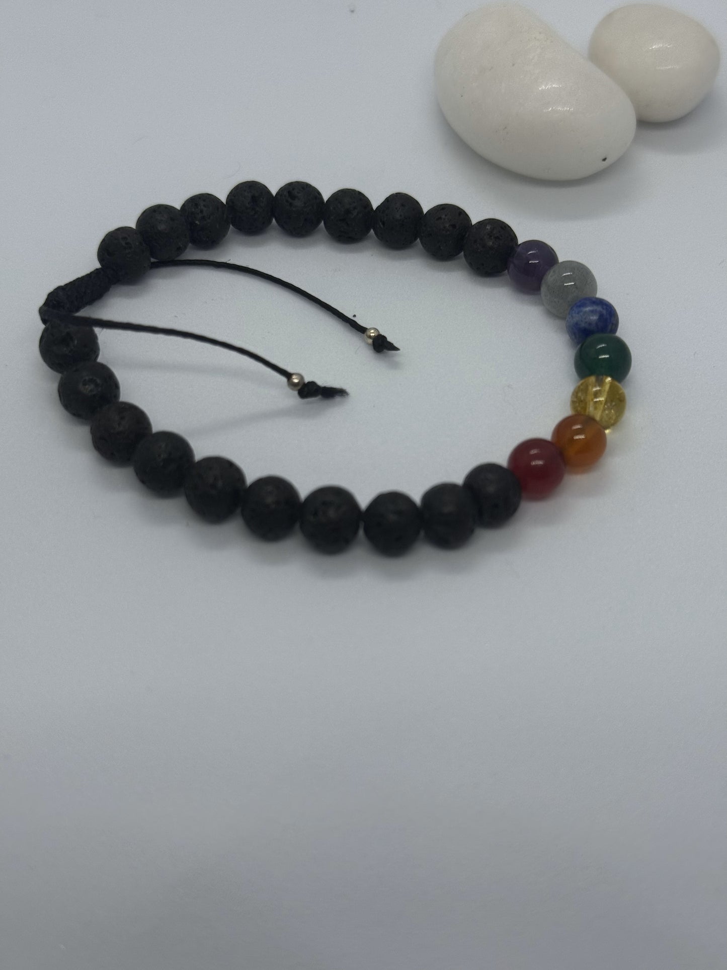 Lava Silver Trim Men's Bracelet