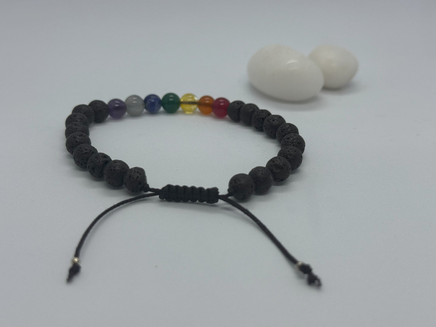 Lava Silver Trim Men's Bracelet