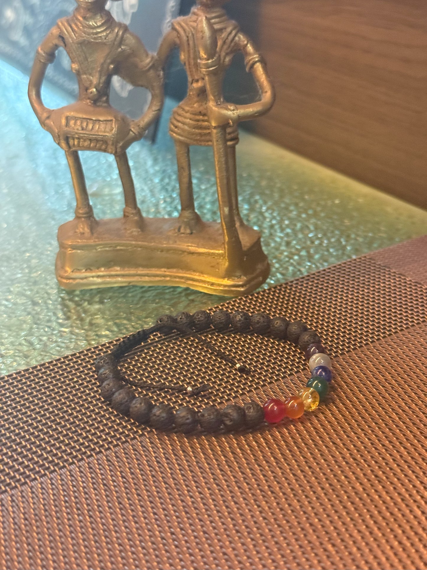 Lava Silver Trim Men's Bracelet