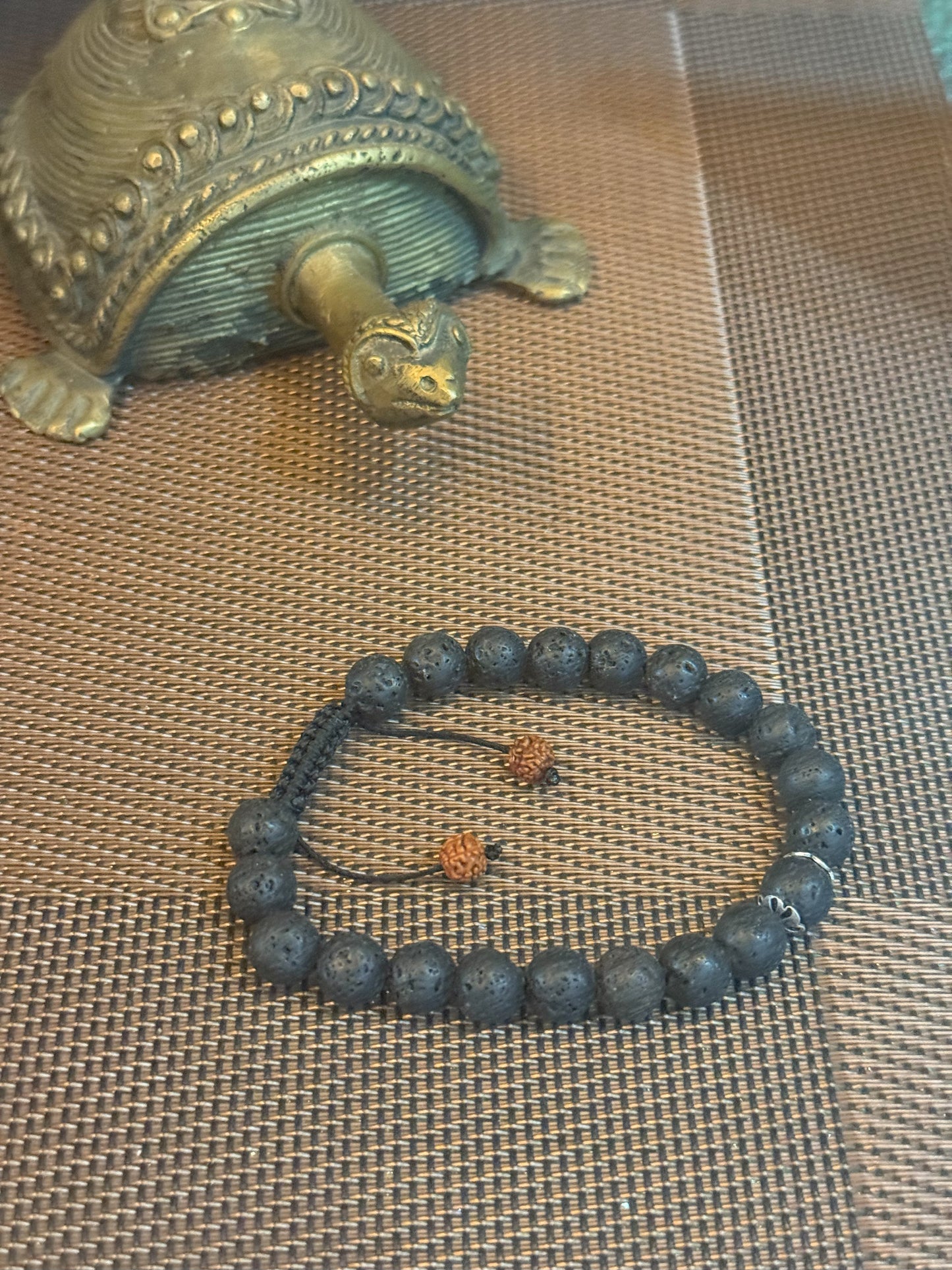 Lava Silver Trim Men's Bracelet
