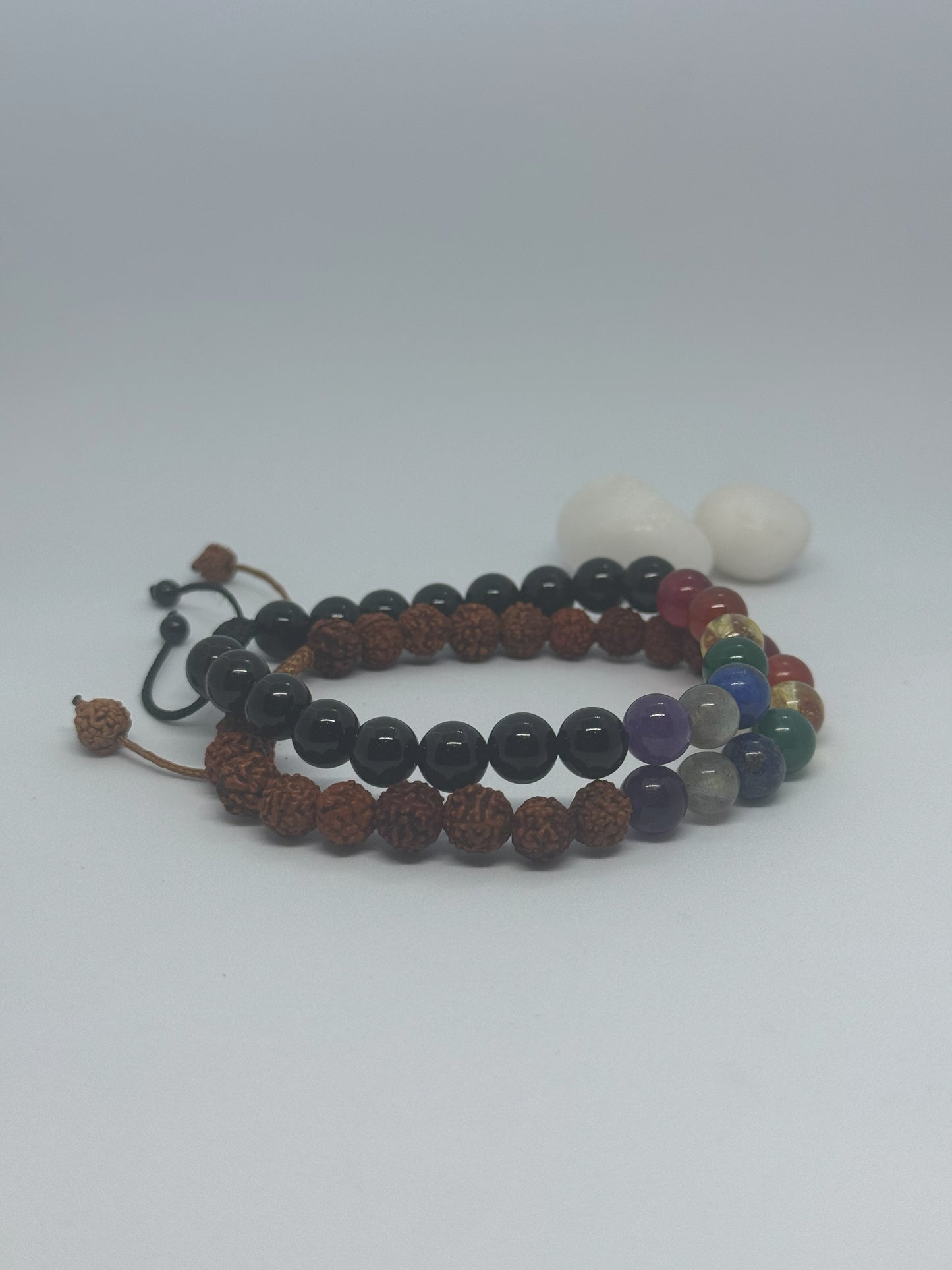 Onyx Energised Seven Chakra Bracelet