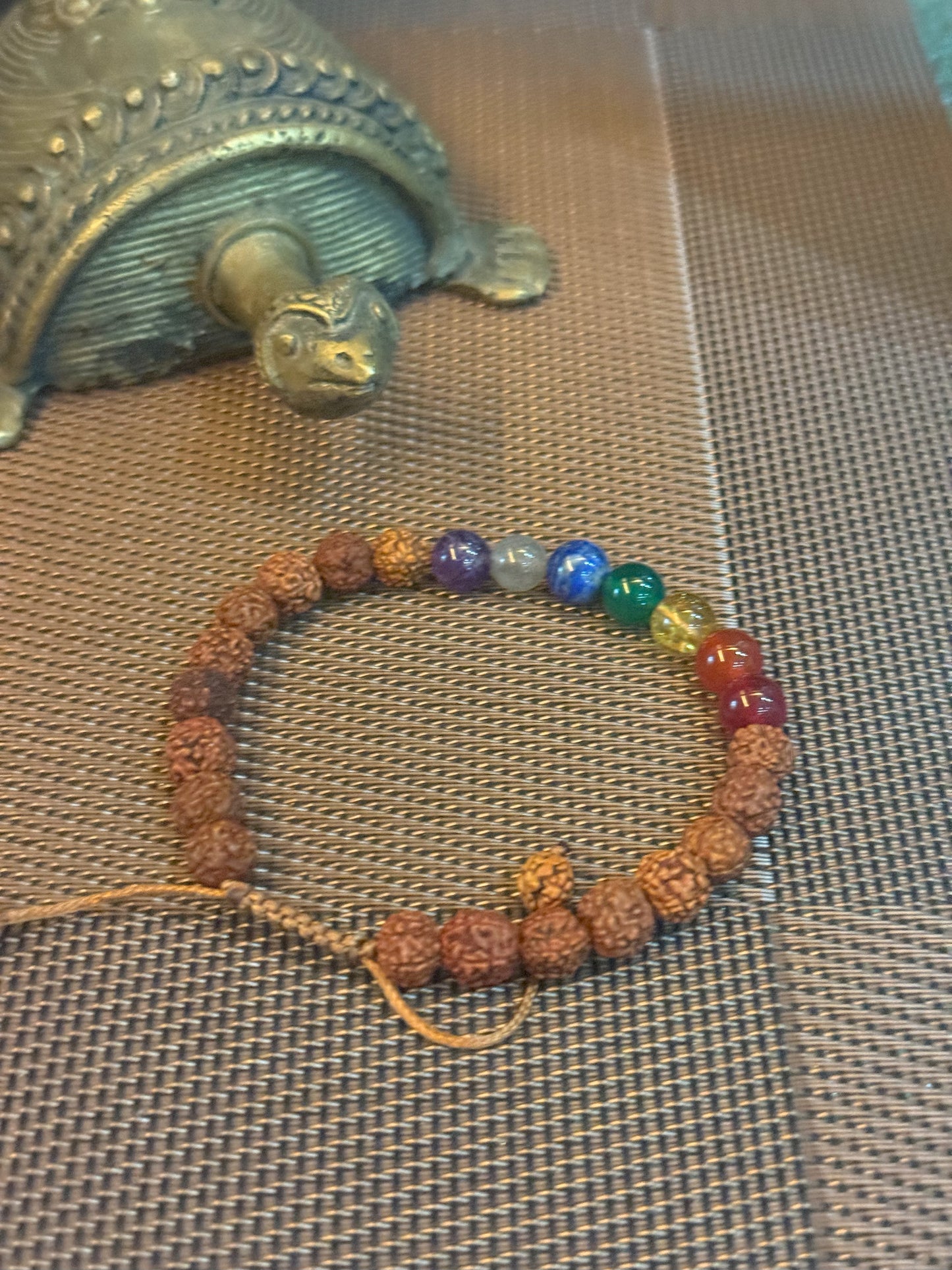 Rudraksha Energised Seven Chakra Bracelet