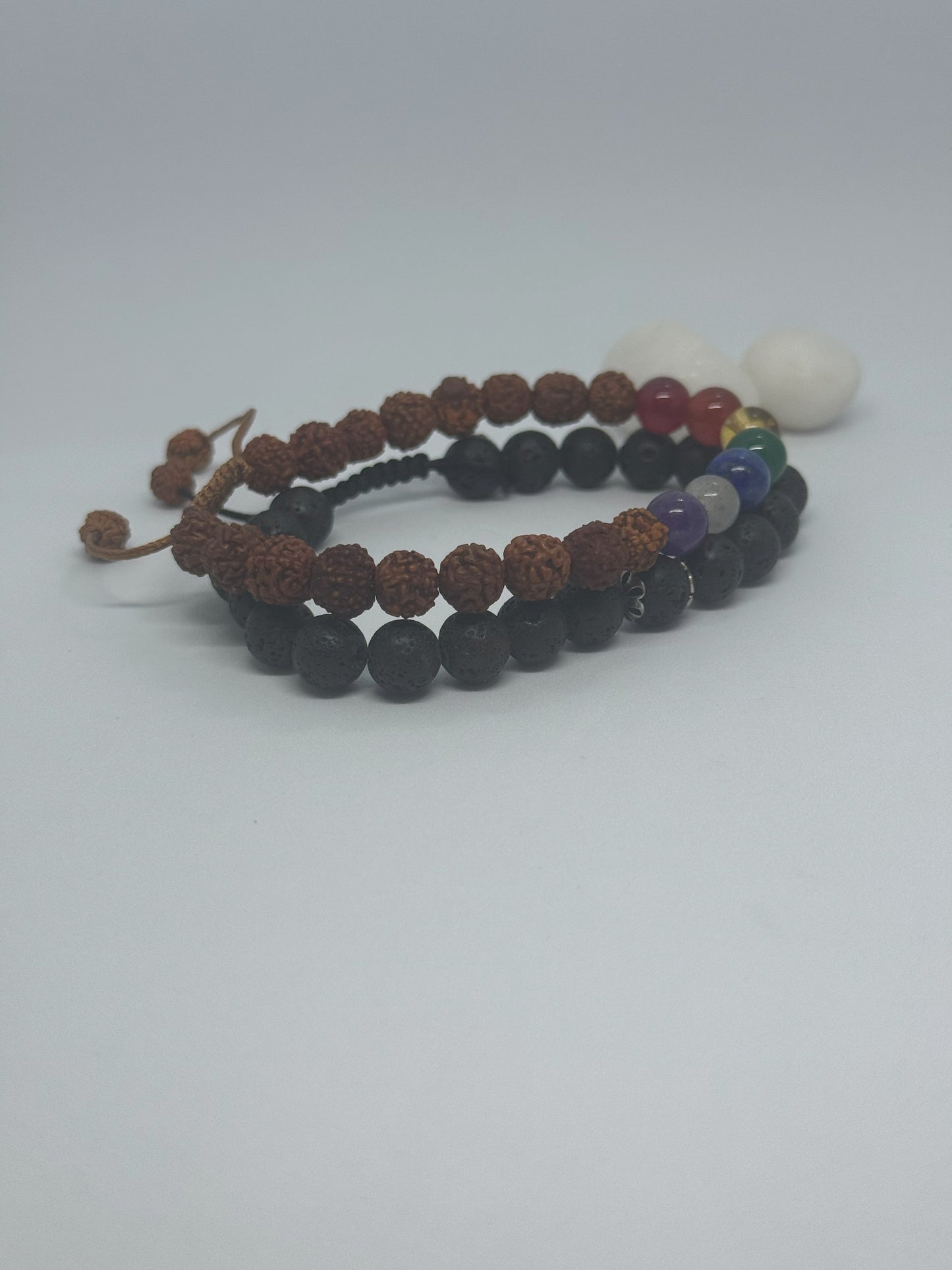 Lava Silver Trim Men's Bracelet
